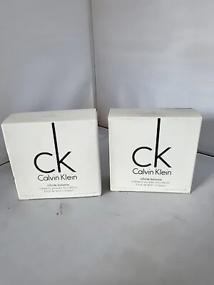 2 X Calvin Klein Creme To Powder Foundation Compact. 304 Suntan • £12.99