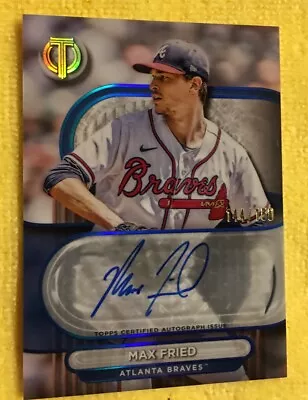 Max Fried Autograph 2024 Topps Tribute Blue #ta-mf &144/150 Mt🔺atl Braves⚾️⭐️🛍 • $5