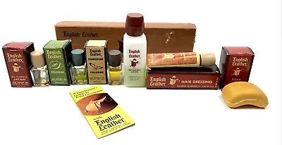 Vintage English Leather Travel Gift Set Timberlane Lime Cologne Soap Hair • $34
