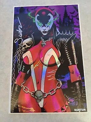 Welcome To Gore Noir Preview Comic She Spawn Foil Signed With COA • $42