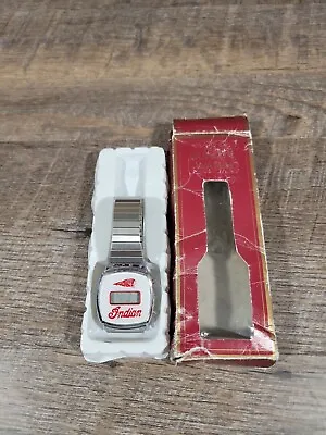 Vintage Digital Mechanical Digital Quality Watch Indian Motorcycle  W Box • $40