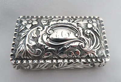 Antique Mappin Brothers England 925 Sterling Silver & Gilt Trinket Snuff Box 45g • $346.50