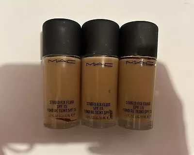 3x Mac Studio Fix Fluid Empty Bottles Bottles Only • £10