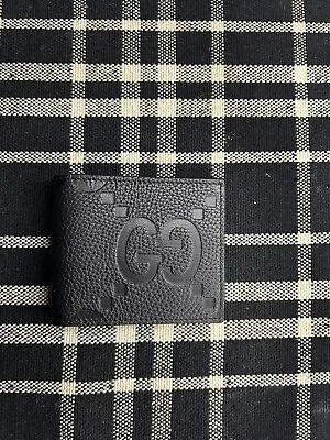 GUCCI JUMBO GG WALLET - BLACK LEATHER - Retail  $580. NEW 100% Authentic • $250
