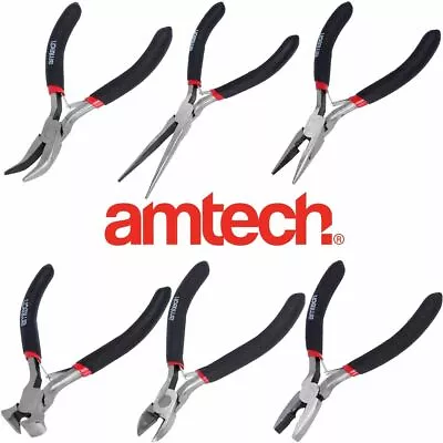 £3.95 • Buy MINI STEEL PLIERS Small Detail Craft Wiring Wire Bead Precise Model Making Flat