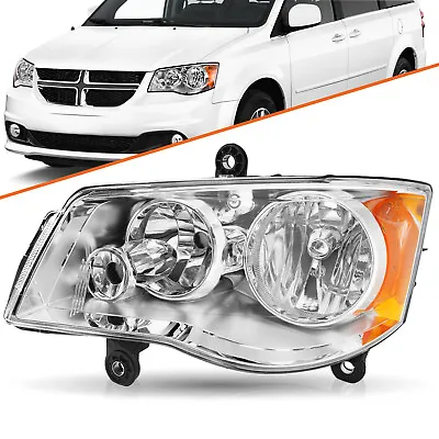 Driver Side Headlight For 11-20 Dodge Grand Caravan 08-16 Chrysler Town&Country • $49.95