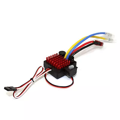 60A Waterproof Brushed ESC For 1/10 Tamiya TT01 TT02 Model Car • £14.38