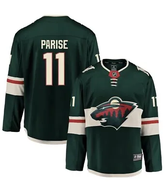 $52.99 • Buy Size L Fanatics Breakaway NHL Minnesota Wild #11 Zach Parise Hockey Jersey Mens