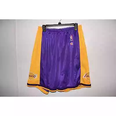 Champion- Vintage LA Lakers Mesh Basketball Shorts Size L(36-38) • $40