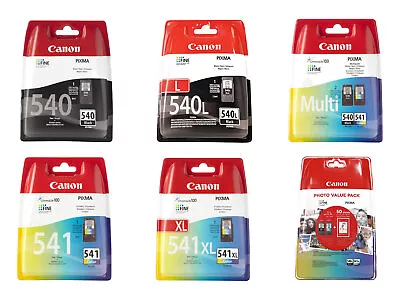 Canon PG540 / XL Black CL541 / XL Colour Ink Cartridges For PIXMA MG4150 Printer • £26.95