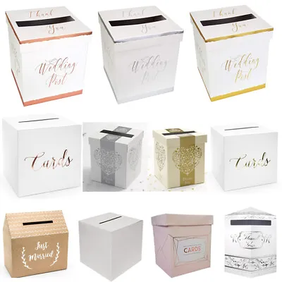 £10.99 • Buy Wedding Card Post Box, Receiving Boxes, Anniversary Or Birthday Party