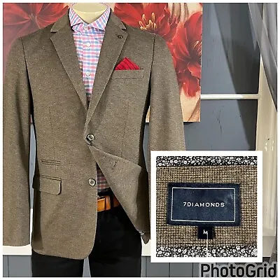 7 Diamonds Newport Blazer Mens Sz Medium (40R) Polyester Blend Stretch Jacket • $129