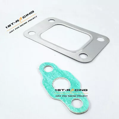 T25 Flange Gasket W/Paper Gasket Fit T25 T28 GT25 GT28 GT2876 Stainless Steel • $4.69