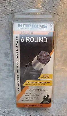 Trailer 6 Round Connector 6 Pole Towing Connection 48440 Hopkins NEW Rv Trailer • $6.80