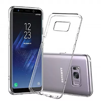 $5.69 • Buy Samsung Galaxy S8 S8+ S9 S9+ Note 8, 9 Soft Silicon Gel Crystal Clear Back Cover