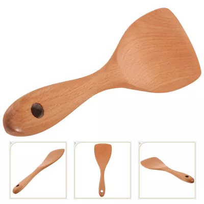  Natural Wood Rice Serving Spoon Non Stick Paddle Bamboo Wooden • $7.32