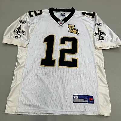 Vintage REEBOK New Orleans Saints Jersey Marques Colston Men's Sz 48 • $34.99