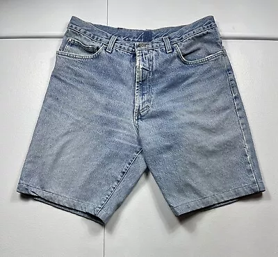 Vintage Versace Jean Shorts Men’s 32 Blue Denim Ittierre Collection Designer • $139.95