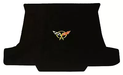 Lloyd Mats VELOURTEX Rear Deck Cargo Mat CORVETTE CONVERTIBLE - Yellow C5 Logo • $180.99