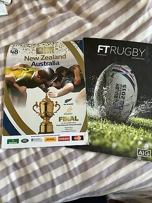£2.50 • Buy NEW ZEALAND ALL BLACKS V AUSTRALIA RUGBY WORLD CUP FINAL 31 Oct 2015 PROGRAMME