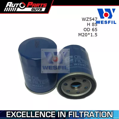 Wesfil Oil Filter Z547 • $17.99