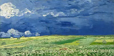 Wheatfield Under Thunderclouds By Vincent Van Gogh Art Print • $11.95