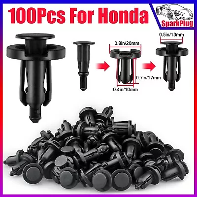 For Honda Civic 100X Bumper Clips Fender Trim Car Push Pin Rivet Fastener Panel • $8.99