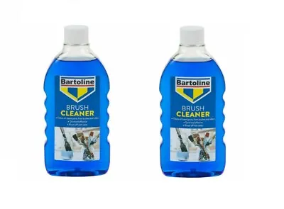 2x Bartoline Brush Cleaner 2x 500ml Cleans Oil-Based Paint Rollers Water Soluble • £8.49