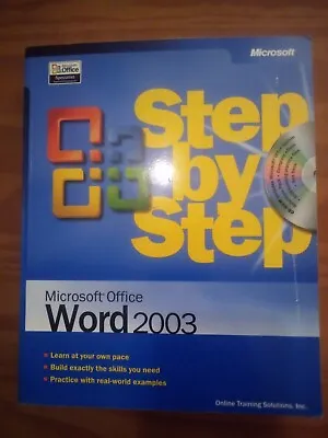 Step By Step: Microsoft Office Word 2003!! Software Included!! Ships Out Fast!! • $4.99