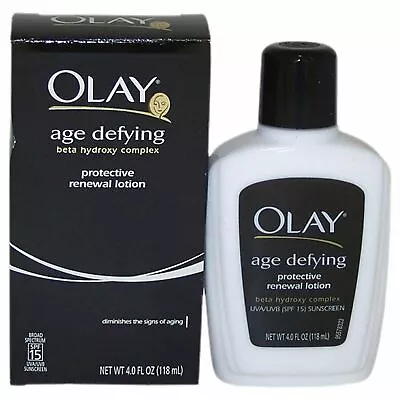 Olay Age Defying Classic Daily Renewal Lotion With SPF 15 Sunscreen 4 Oz 2 Pack • $61.26