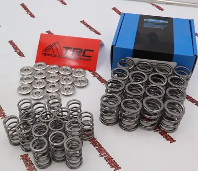 Supertech 85lb Dual Valve Springs & TRC Titanium Retainers For Honda B16 B18c SI • $349.99