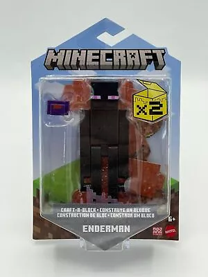 Minecraft Craft-A-Block Enderman 3  Figure Sealed • $11.99