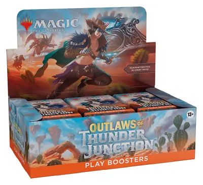 Play Booster Box Outlaws Of Thunder Junction OTJ MTG PRESALE SHIPS 4/12 • $130.99