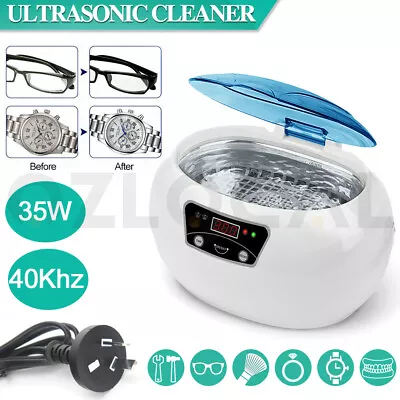 600ml Digital Ultrasonic Cleaner Ultra Sonic Water Bath Jewellery Watch Cleaning • $43.99