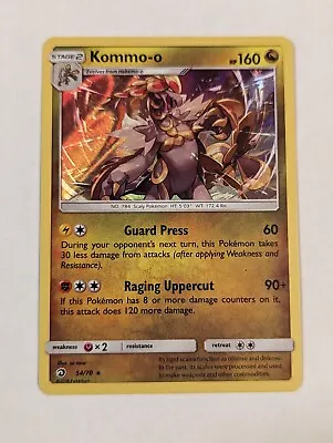 Pokémon TCG Kommo-o Dragon Majesty 54/70 Holo Rare - NM • $0.79