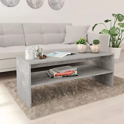 Coffee Table Concrete Grey 100x40x40  Chipboard K8F1 • £56.39