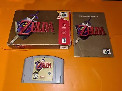 The Legend Of Zelda Ocarina Of Time Nintendo 64 N64 USA NTSC Boxed Manual L@@K • £89.95