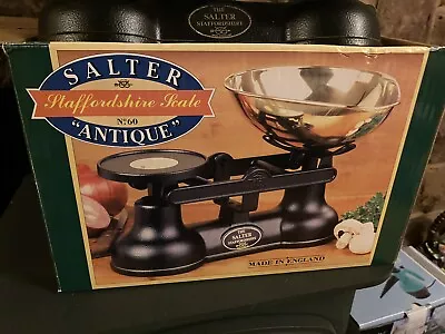 £40 • Buy Vintage Salter No.60 Staffordshire Black Scales
