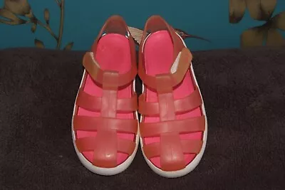 Infant Girls IGOR Pink Jelly Sandals - Size UK9/9.5 (EUro 27) Great Condition • £6.50
