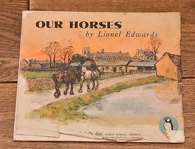 £7.99 • Buy Our Horses By Lionel Edwards Puffin Picture Book