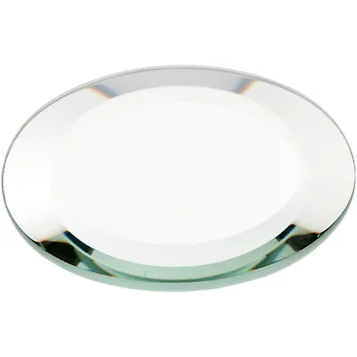 Plymor Round 5mm Beveled Glass Mirror 3 Inch X 3 Inch (Pack Of 3) • $13.50