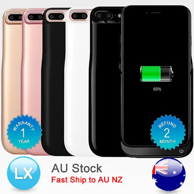 $25.98 • Buy AU Recharger Power Bank Cover Backup Battery Charger Case For IPhone 6/6S/7 Plus