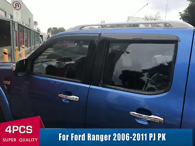 4pcs Luxury Weathershields Weather Shields Visor For Ford Ranger 2006-2011 PJ PK • $43.49