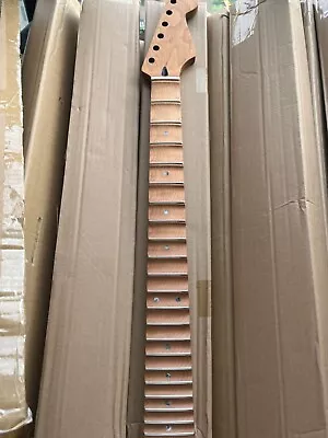 22Fret Scalloped Roasted Maple Guitar Neck 25.5 Inch For DIY ST Replacement • $66.49