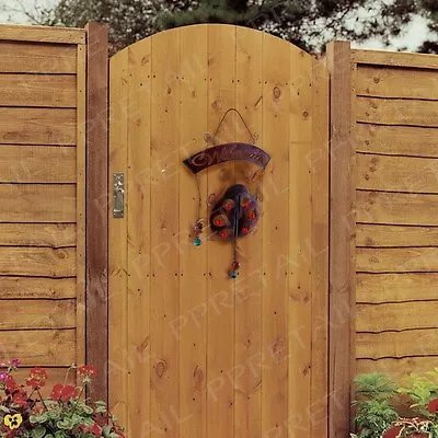 £7.49 • Buy Large LADYBIRD WELCOME SIGN HANGER House Warming Metal Wall Decor Garden Gate