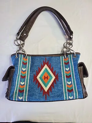 Montana West Purse Aztec Canvas Shoulder Bag  Boho Western  • $25