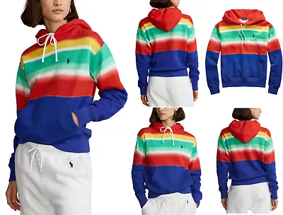 Polo Ralph Lauren Rainbow Sweatshirt Hoodie Sweater Jumper Pullover Sweater M • £152.07