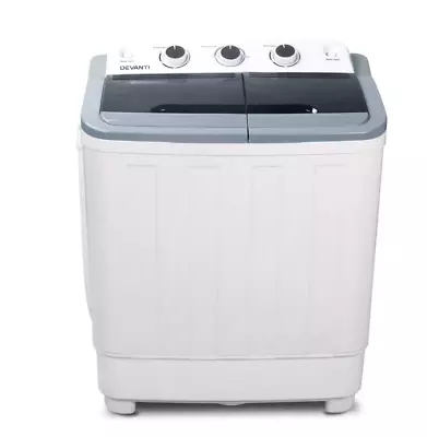 Devanti 5kg Mini Portable Washing Machine Twin Tub Spin Camping Caravan Outdoor • $139.99