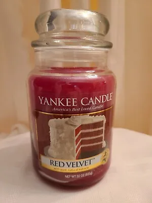 Yankee Candle- Red VelvetLarge Jar 22ozs White Label New. • £77.21