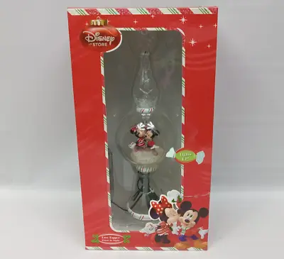 Disney Store Mickey And Minnie Mistletoe Kiss Christmas Tree Topper Lights Up! • $69.99